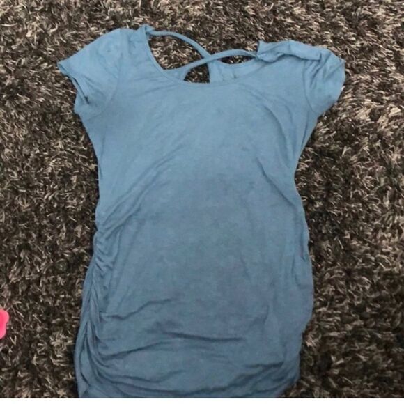 Jessica simpson maternity scoop neck tunic shirt /top 3xl blue - Picture 2 of 5